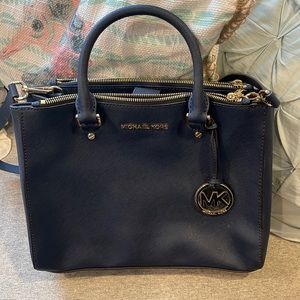 Navy blue large Michael Kors purse